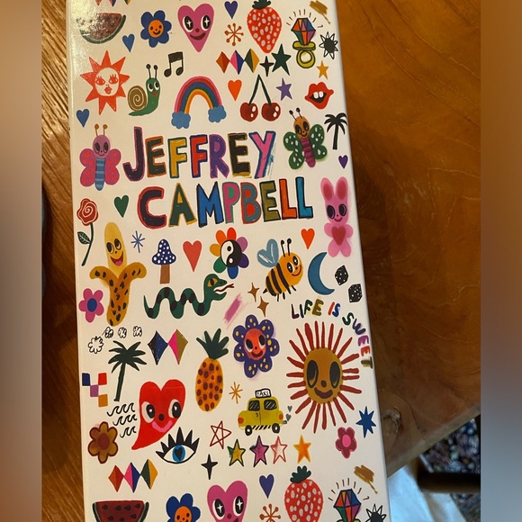 Jeffrey Campbell NWT/in box Sz 9 kitten .5” heel thong sandals, beautiful blue - Picture 9 of 16